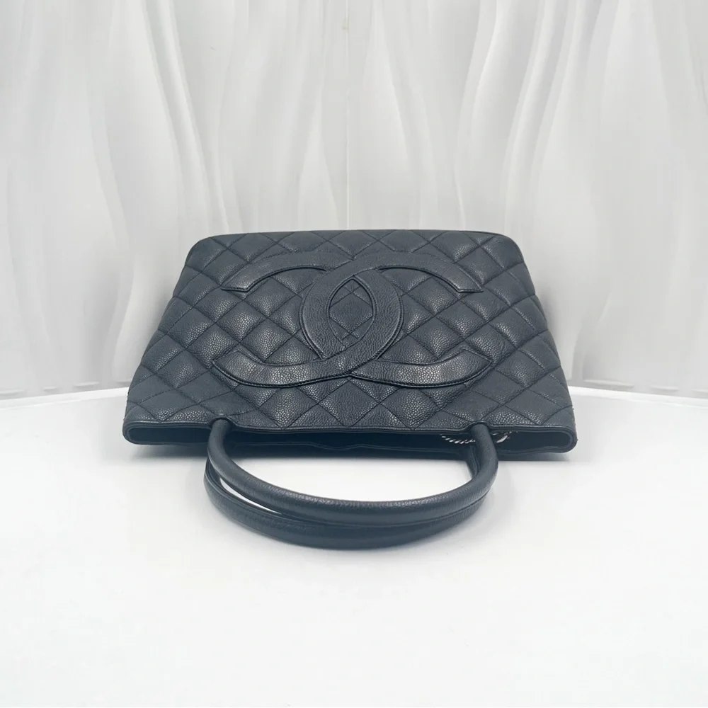CHANEL Medallion Tote Bag Black Caviar Leather - Picture 5 of 13